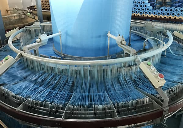 Polypropylene tapes extruded and woven into FIBC fabric