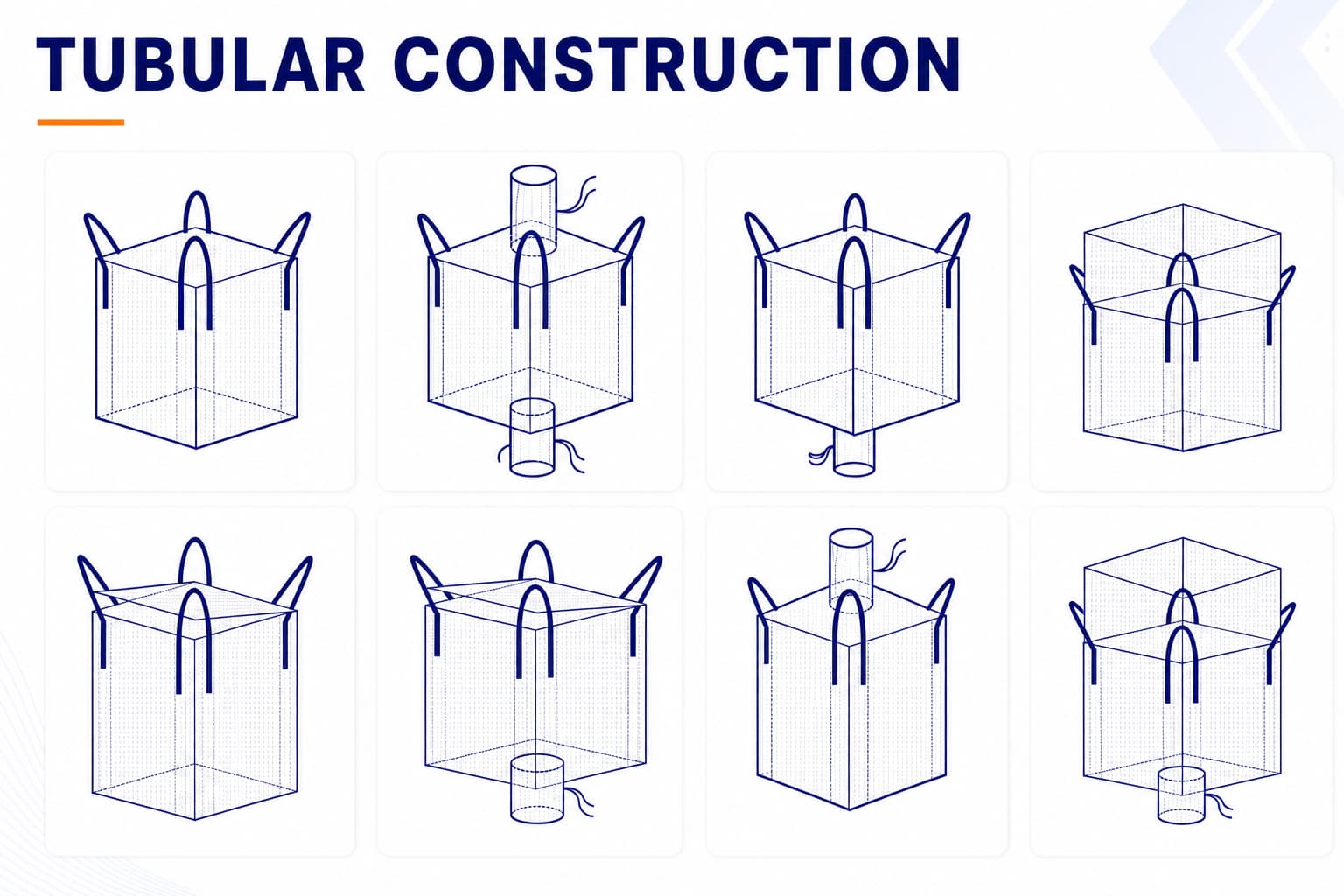 Tubular FIBC construction: flat-woven body with two vertical side seams